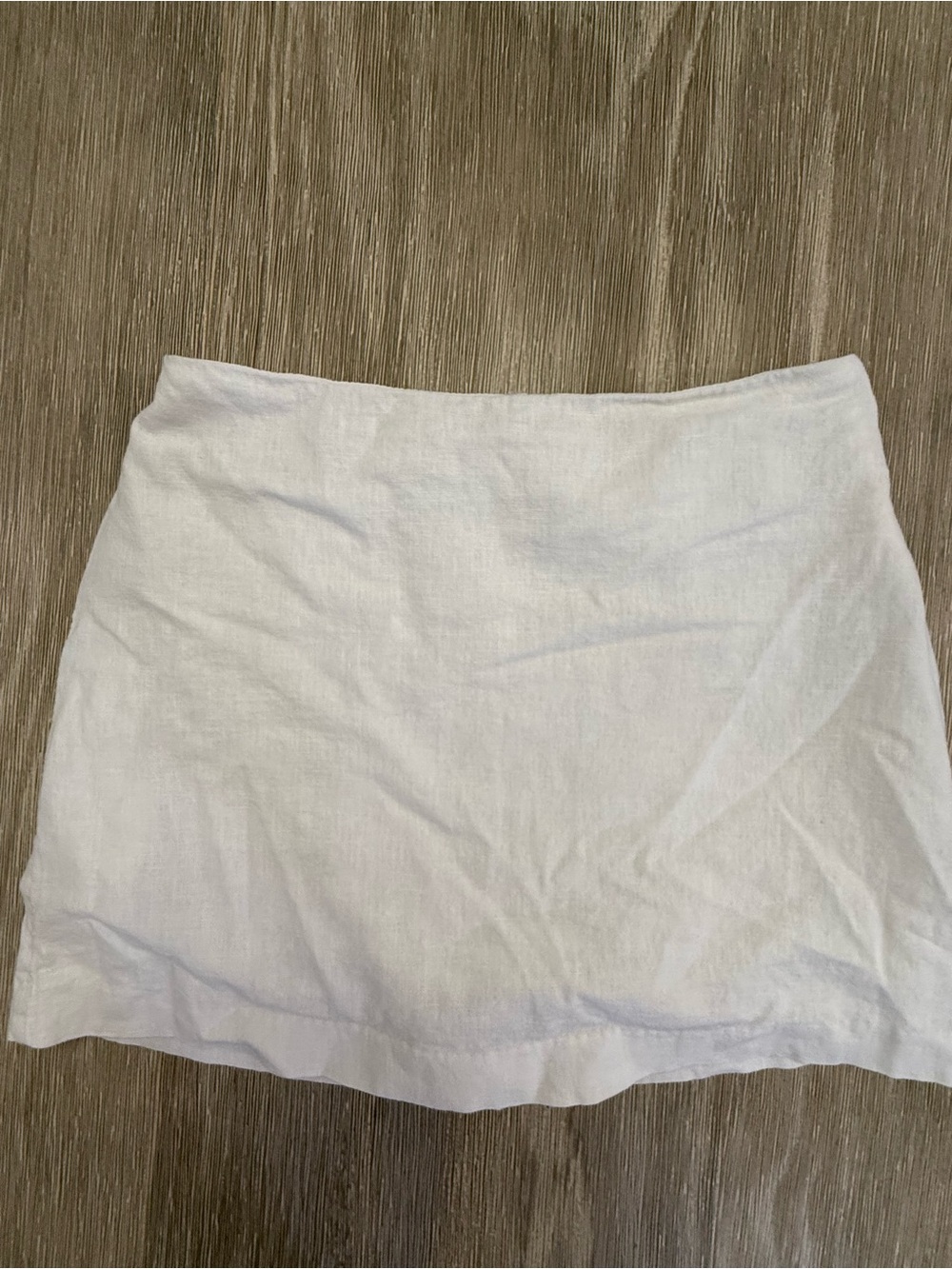 Abercrombie & Fitch White Linen Blend Mini Skort Size Small